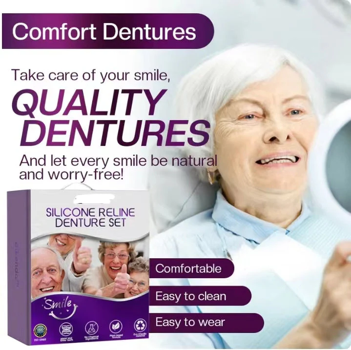 Denture Liner Set | Silicone Comfort Fit |  Upper & Lower Compatible | SmileHold - Image 3