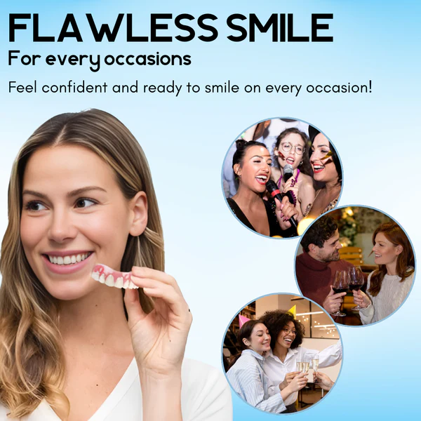 Denture Set | Instant Smile | Secure & Comfortable Fit | Silicone-Reline Denture Set - Image 5