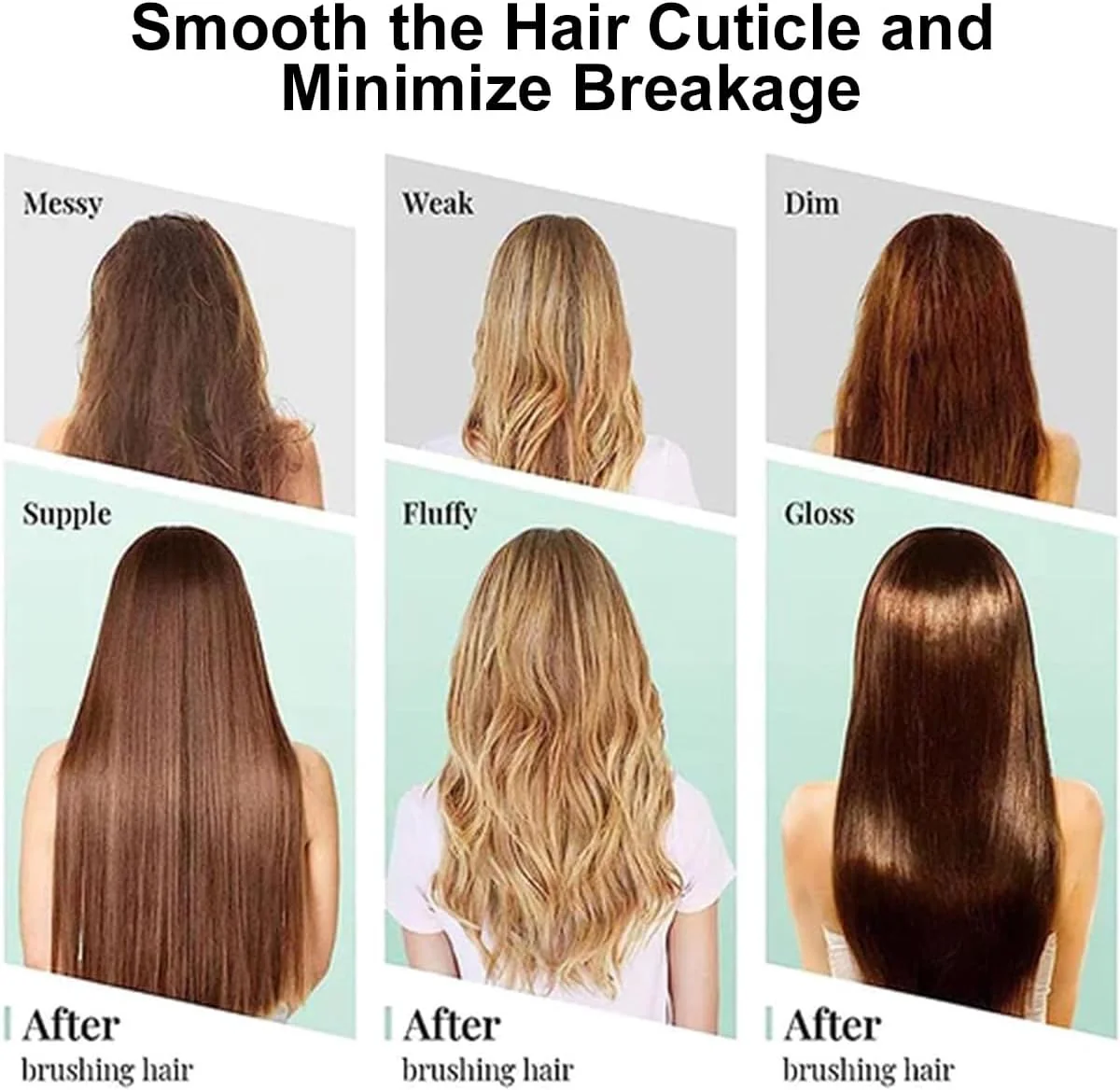Detangling Hair Brush | Pain-Free Brushing | Anti-Static Design | All Hair Types | KnotKlear - Image 3