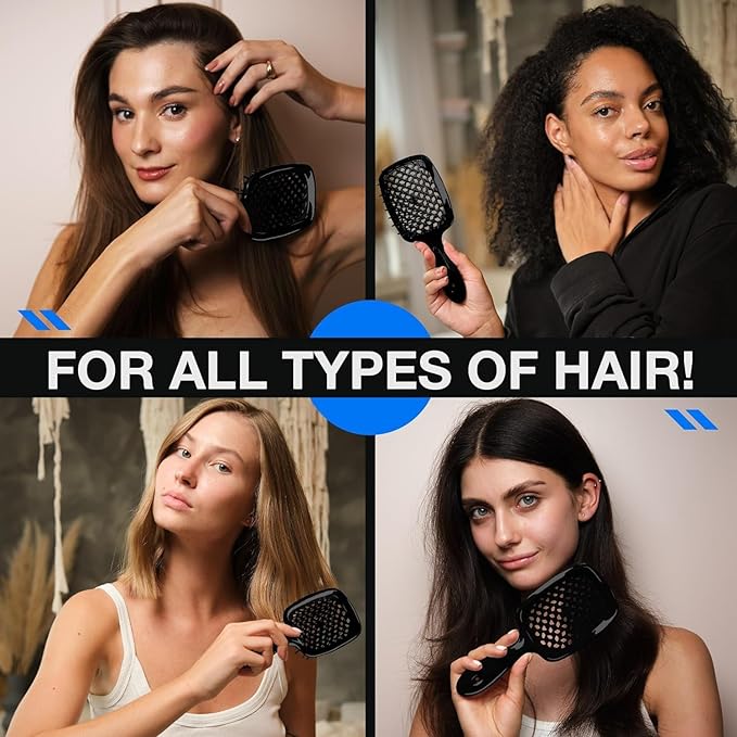 Detangling Hair Brush | Pain-Free Brushing | Anti-Static Design | All Hair Types | KnotKlear - Image 4