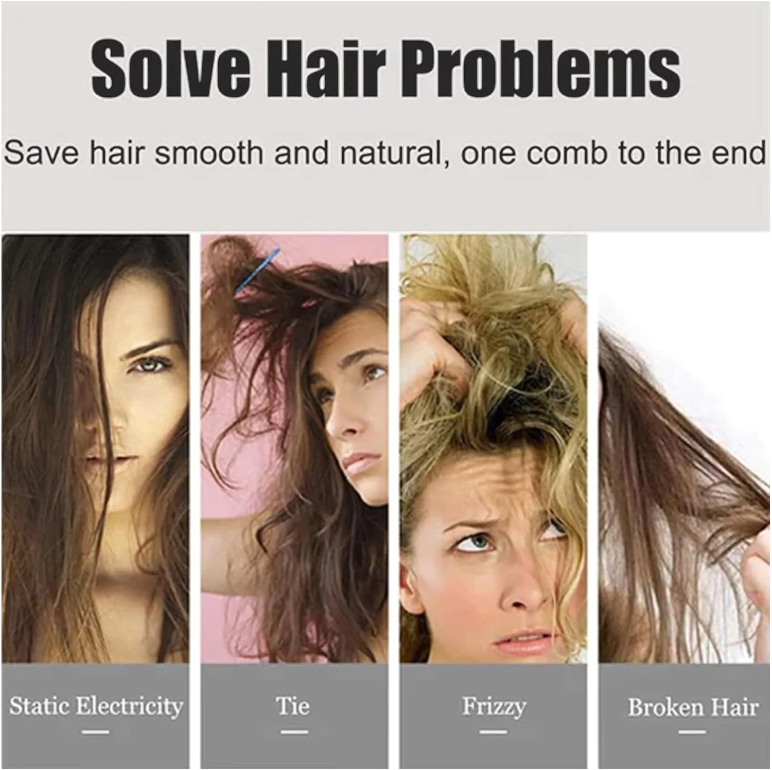 Detangling Hair Brush | Pain-Free Brushing | Anti-Static Design | All Hair Types | KnotKlear - Image 5