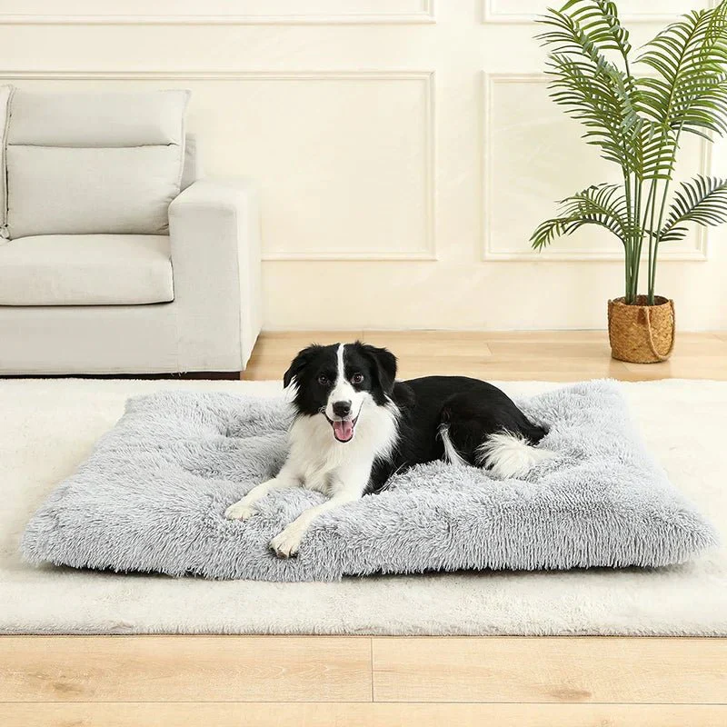 Dog bed | Extra soft rectangular plush bed | Breathable cotton cover | PawFluff - Image 3