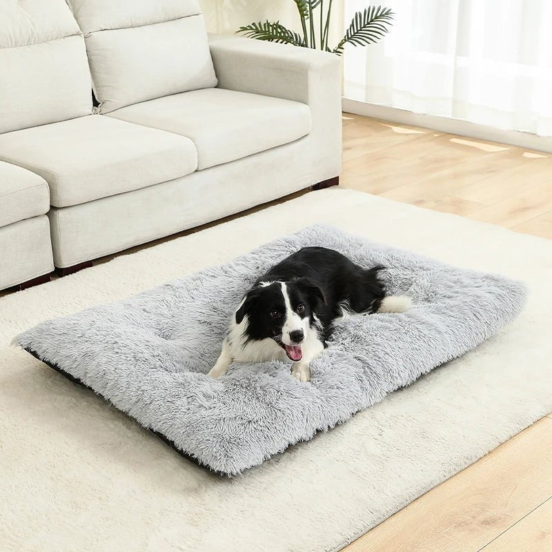 Dog bed | Extra soft rectangular plush bed | Breathable cotton cover | PawFluff - Image 5