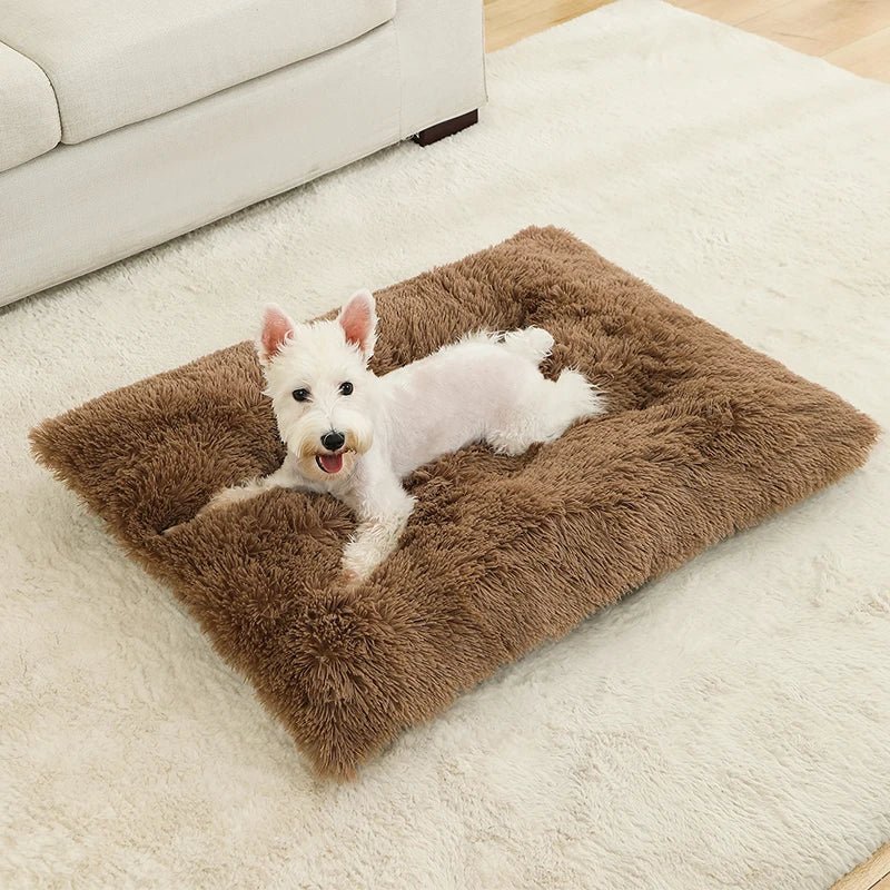 Dog bed | Extra soft rectangular plush bed | Breathable cotton cover | PawFluff - Image 6
