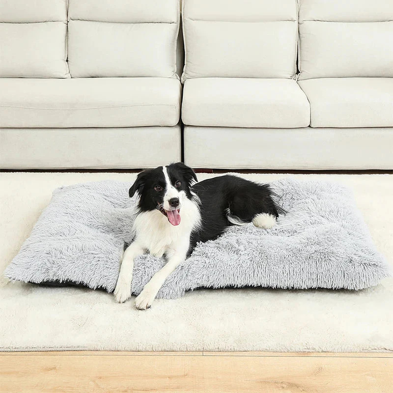 Dog bed | Extra soft rectangular plush bed | Breathable cotton cover | PawFluff - Image 8