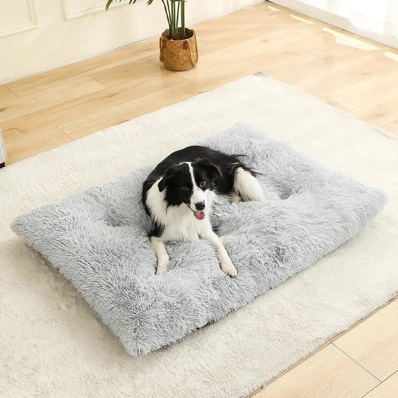 Dog bed | Extra soft rectangular plush bed | Breathable cotton cover | PawFluff - Image 9