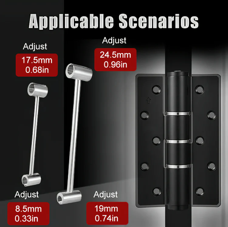 Door Hinge Repair Kit | Fix Sagging Doors Fast | Heavy Duty Steel | HingeMaster - Image 3
