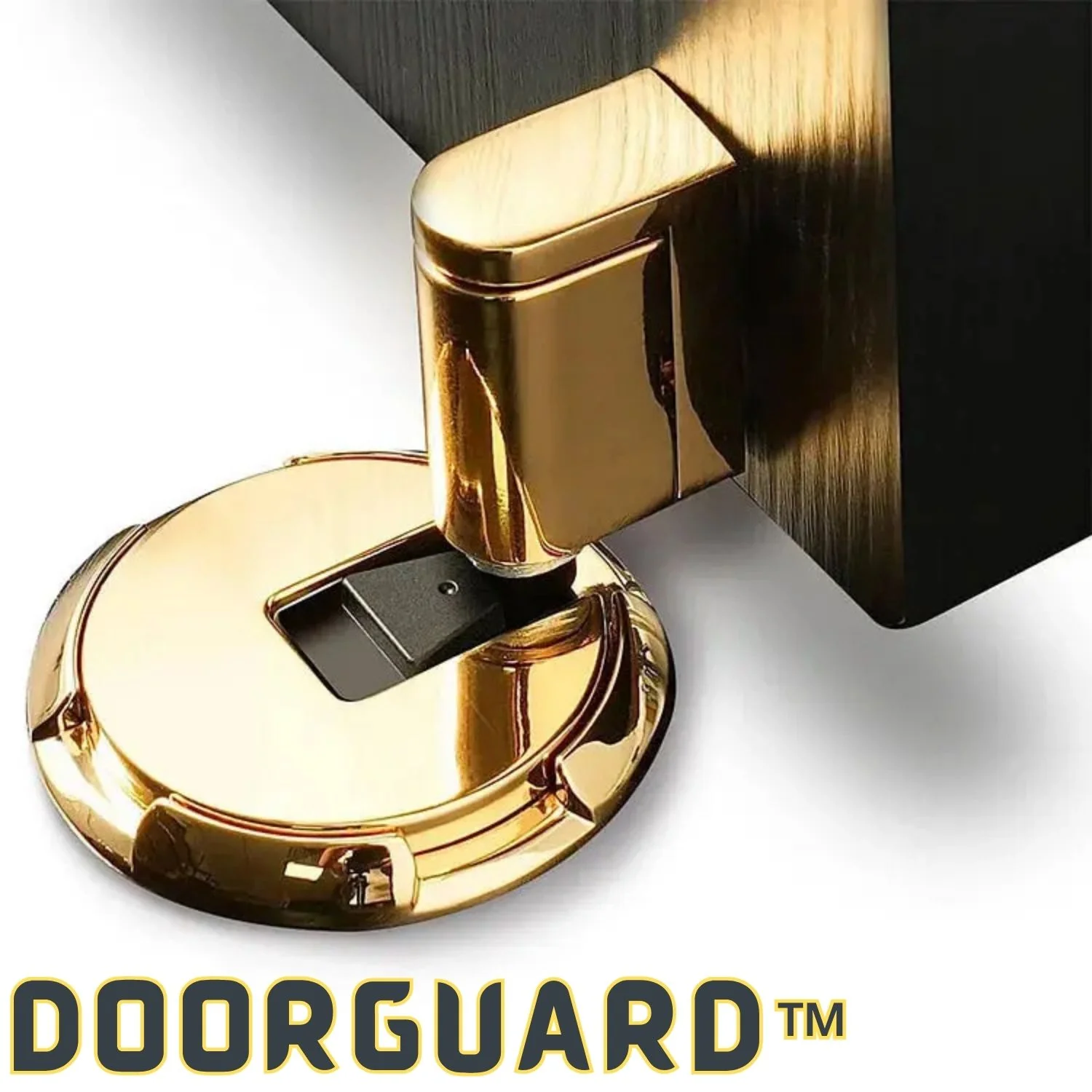 Door Stopper | Push Lock System | Ultra Slim Design | DoorGuard