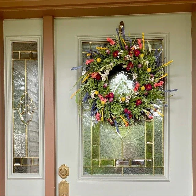 Door Wreath | Fresh Seasonal Curb Appeal | Floral Eucalyptus Decor | BloomEntry - Image 3