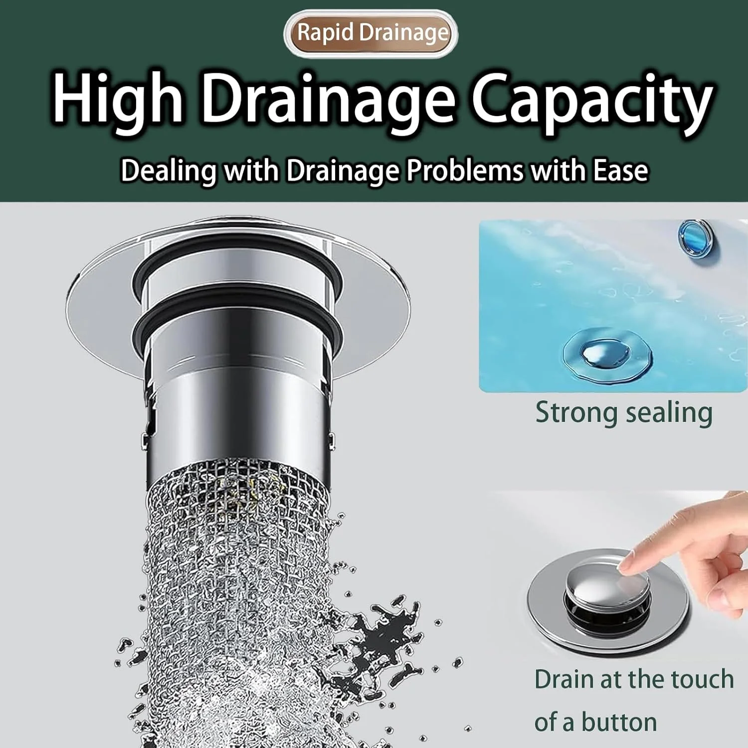 Drainage Plug | Clog-free stainless steel filter | FilterPro - Image 2