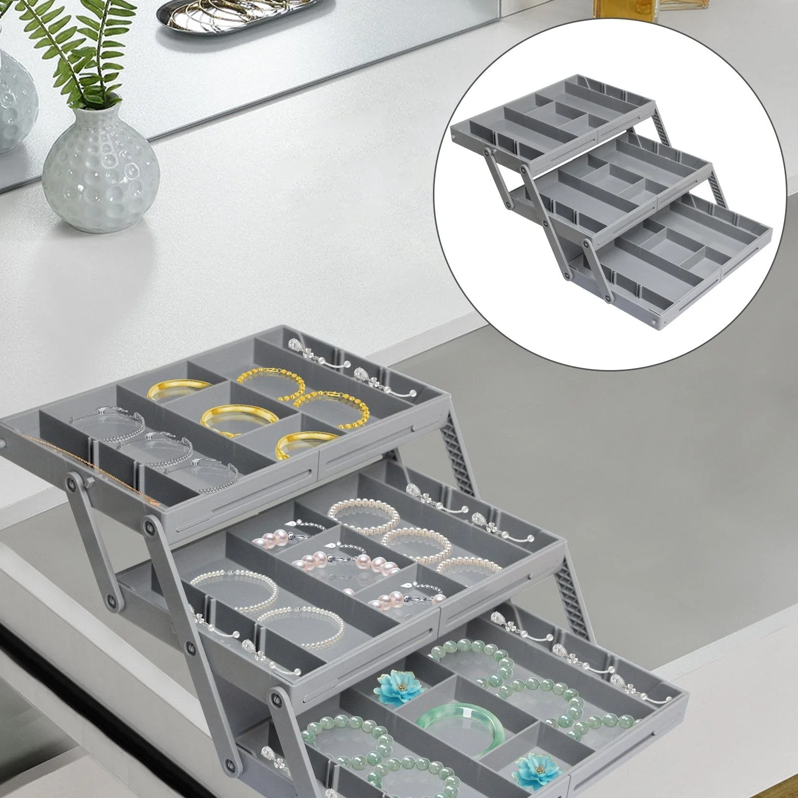 Drawer Organizer | 3-Tier Expandable Design | Adjustable Compartments | Drawify - Image 9