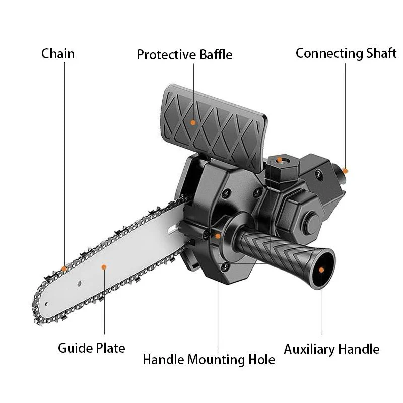 DrillSaw™ – 4/6 Inch Drill Adapter For An Electric Chainsaw - Image 7