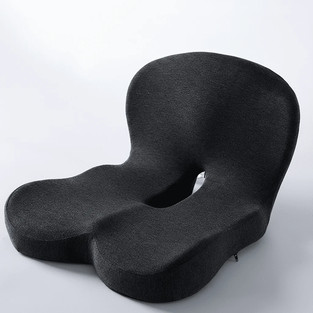 Ergonomic memory foam seat cushion | Pressure-relieving & non-slip | ErgoComfort - Image 2