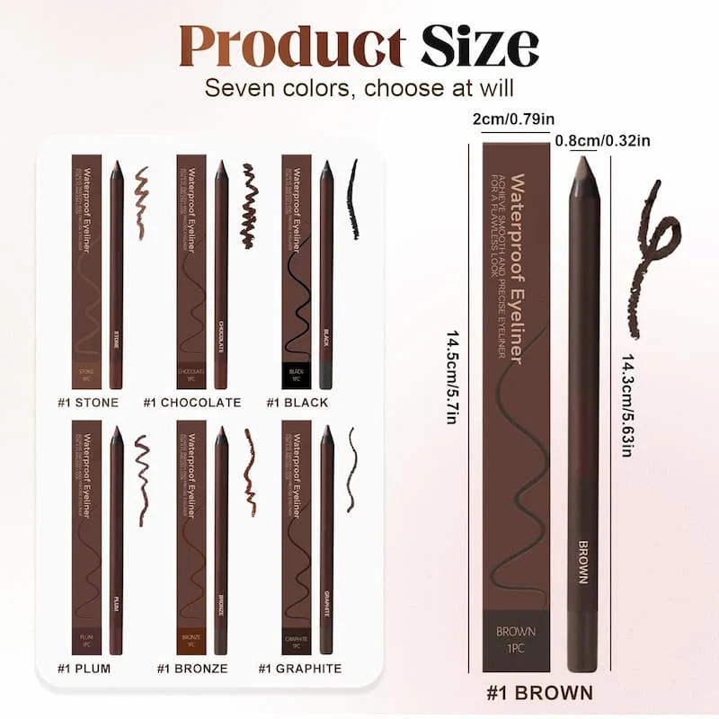 Eyeliner Pencil | Long-Lasting Waterproof Formula | Smudge-Proof Finish | Luvona - Image 6