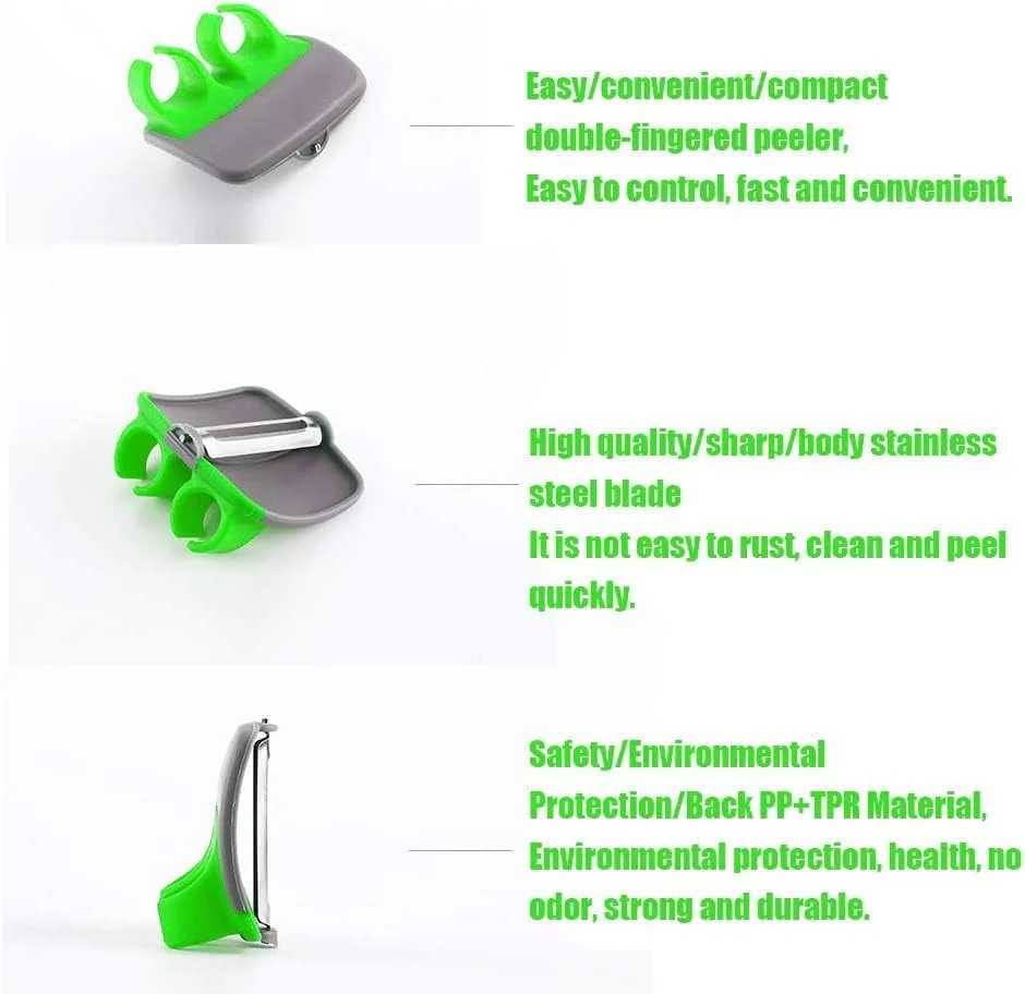 Finger Peeler | Safe Vegetable Peeling | Non-Slip Grip | PeelMate - Image 5