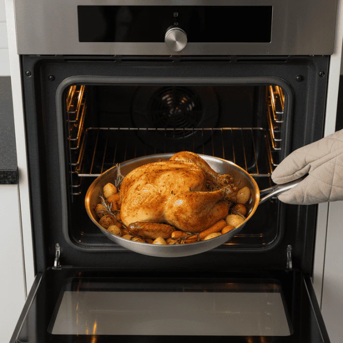 Frying pan | Non-stick coating for searing | 3-layer stainless steel | Induction compatible | TitanCore - Image 6