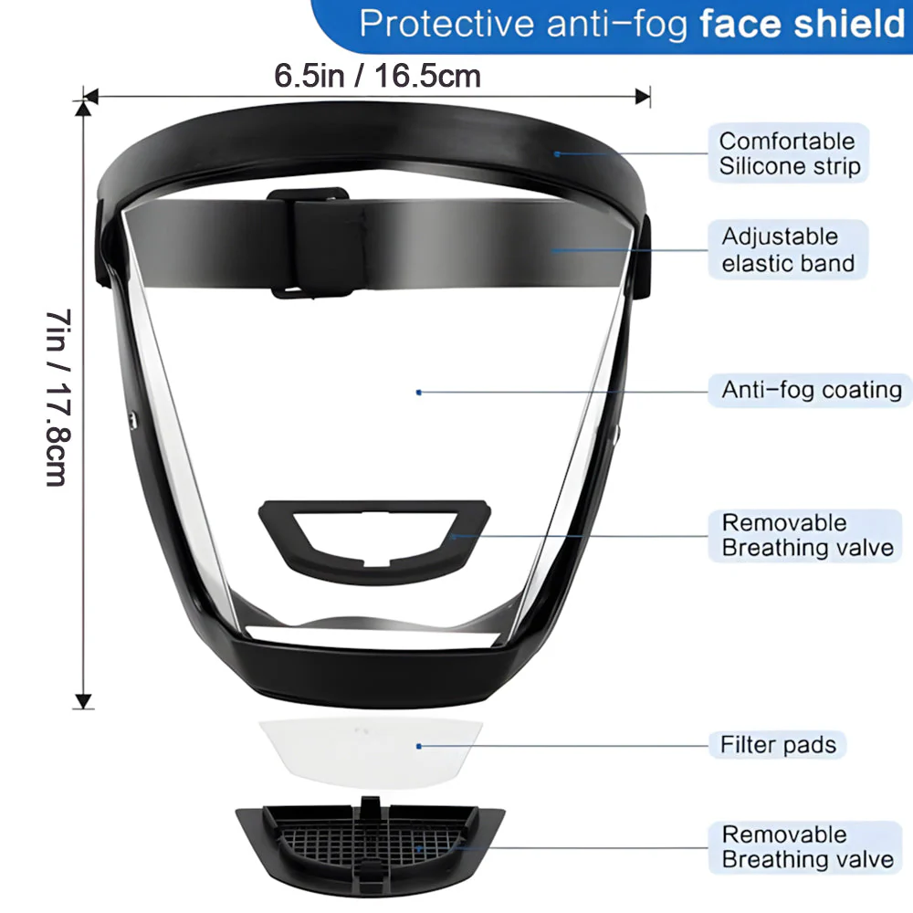 Full Face Safety Visor | Anti-Fog Shield | Dust & Splash Protection | VisorPro - Image 8