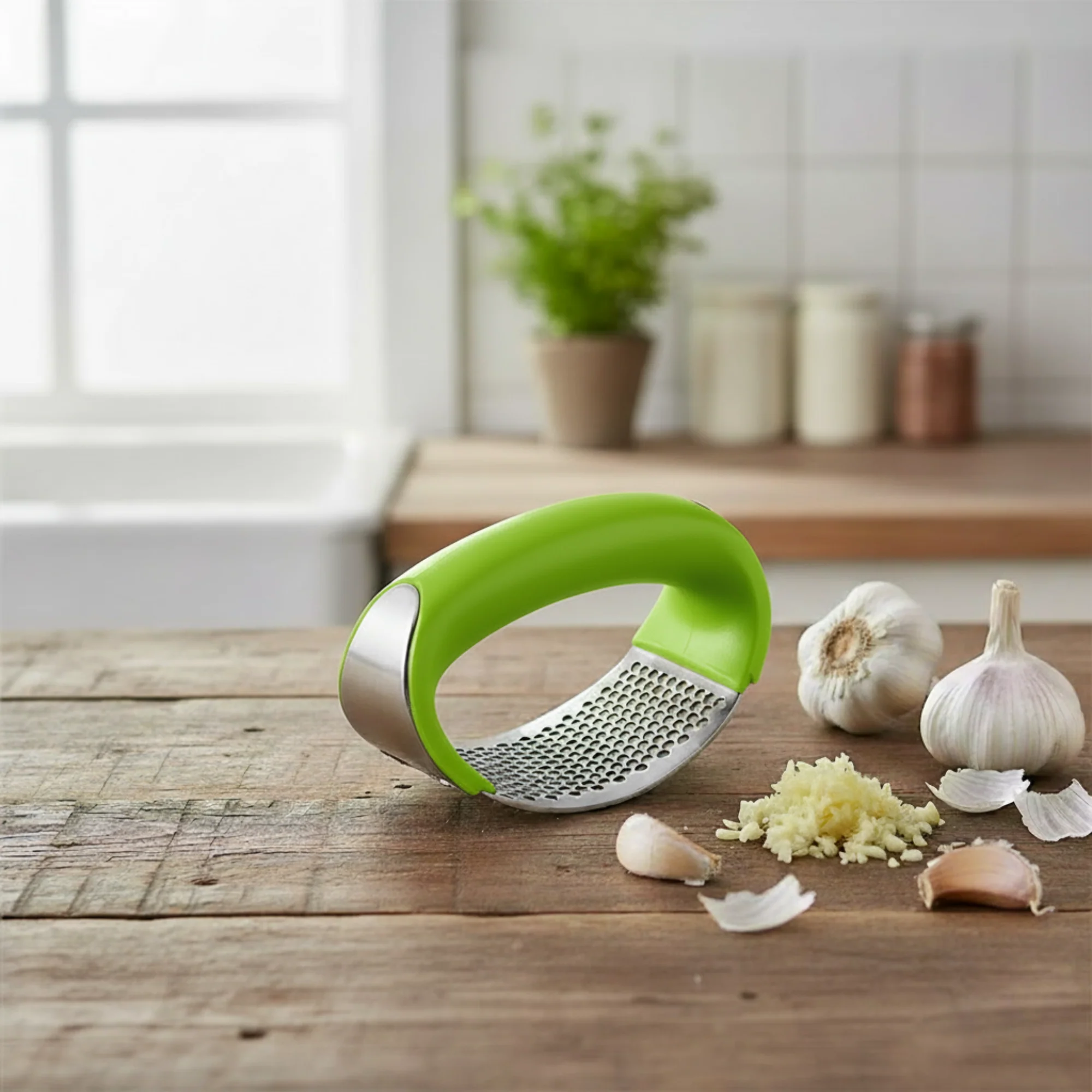 Garlic Press | Ergonomic Rocking Design | Stainless Steel | EasyCrush - Image 7