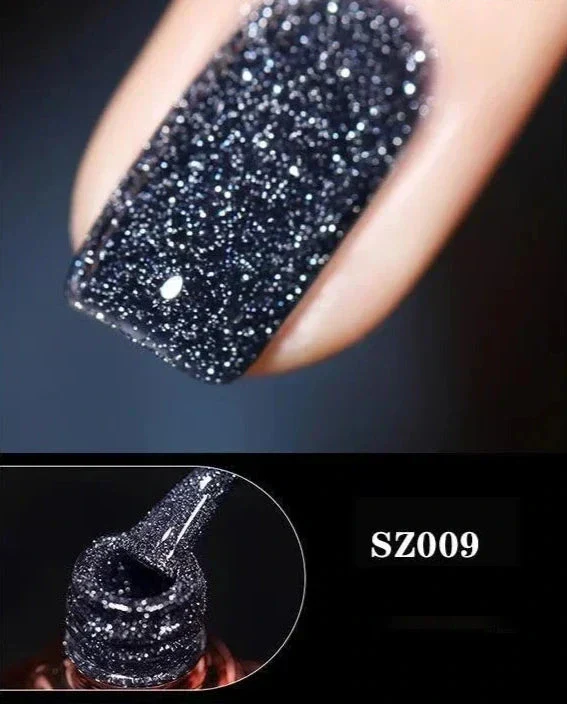 Gel Nail Polish | High-Gloss Sparkle Finish | Long-Lasting Wear | Sparkle & Shine Gel Polish - Image 11