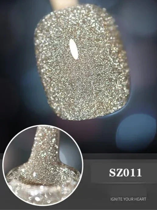Gel Nail Polish | High-Gloss Sparkle Finish | Long-Lasting Wear | Sparkle & Shine Gel Polish - Image 13