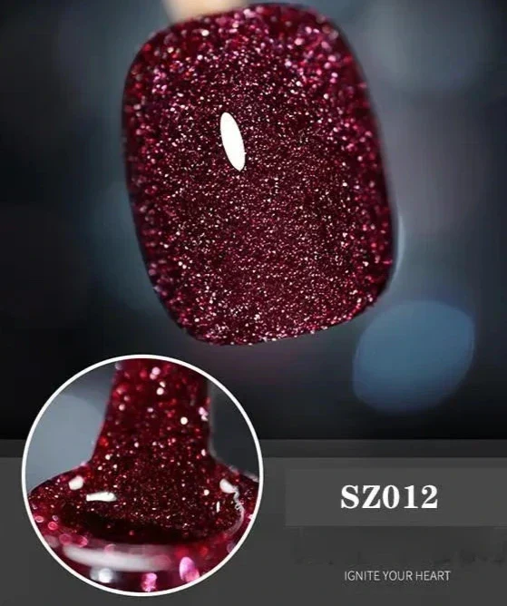 Gel Nail Polish | High-Gloss Sparkle Finish | Long-Lasting Wear | Sparkle & Shine Gel Polish - Image 14