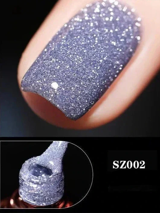 Gel Nail Polish | High-Gloss Sparkle Finish | Long-Lasting Wear | Sparkle & Shine Gel Polish - Image 4