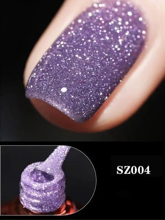 Gel Nail Polish | High-Gloss Sparkle Finish | Long-Lasting Wear | Sparkle & Shine Gel Polish - Image 6