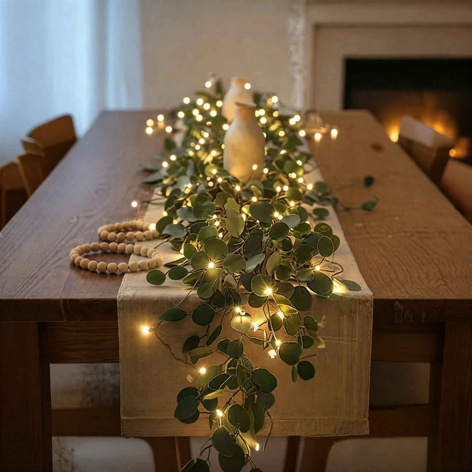 Golden light realistic olive branches | Warm White Light | Battery Operated | GoldenGlow