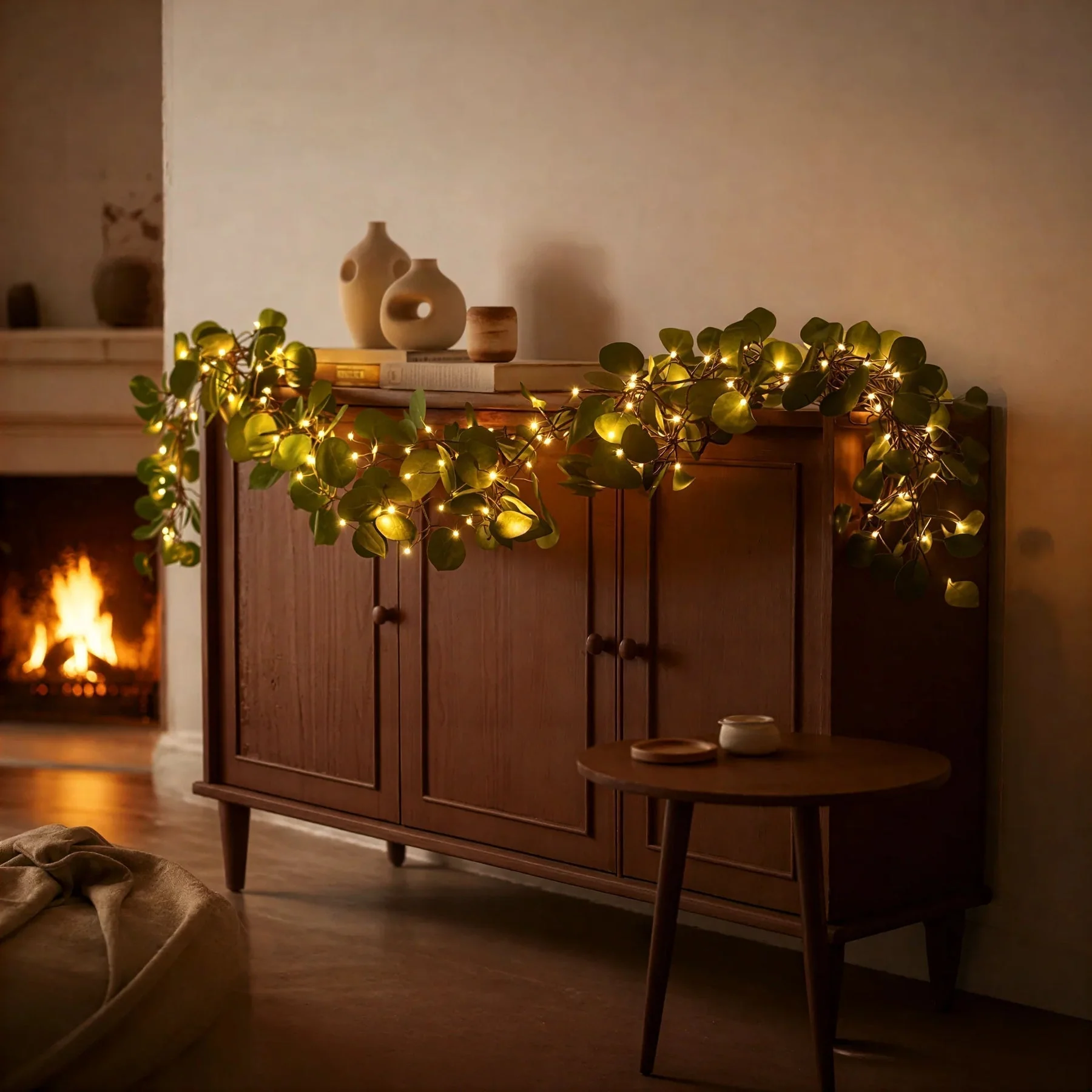Golden light realistic olive branches | Warm White Light | Battery Operated | GoldenGlow - Image 5