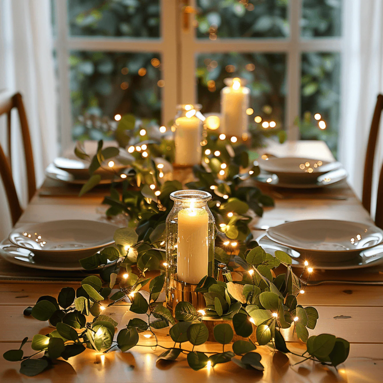 Golden light realistic olive branches | Warm White Light | Battery Operated | GoldenGlow - Image 8