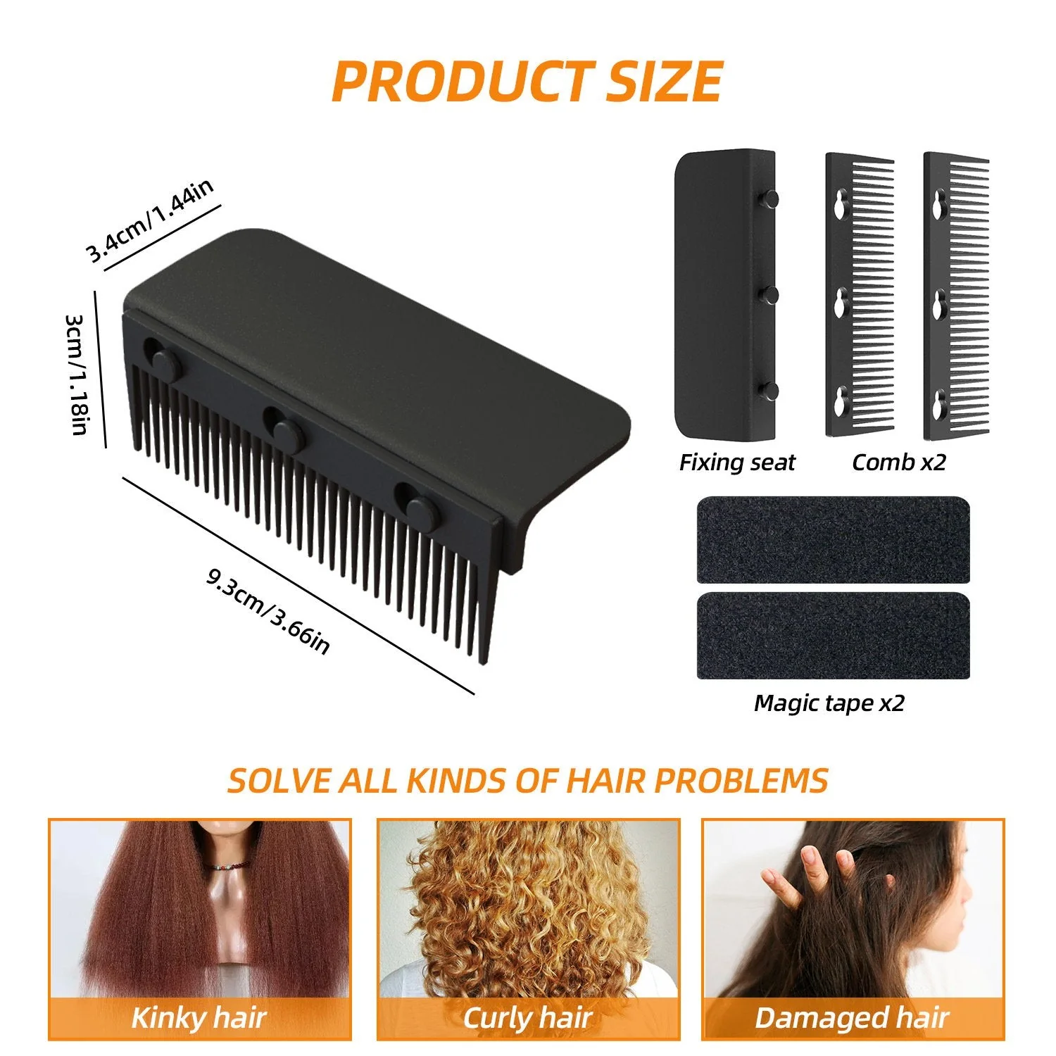 Hair Straightener Comb | Heat Resistant | One-Handed Styling Tool | StyleMate - Image 6