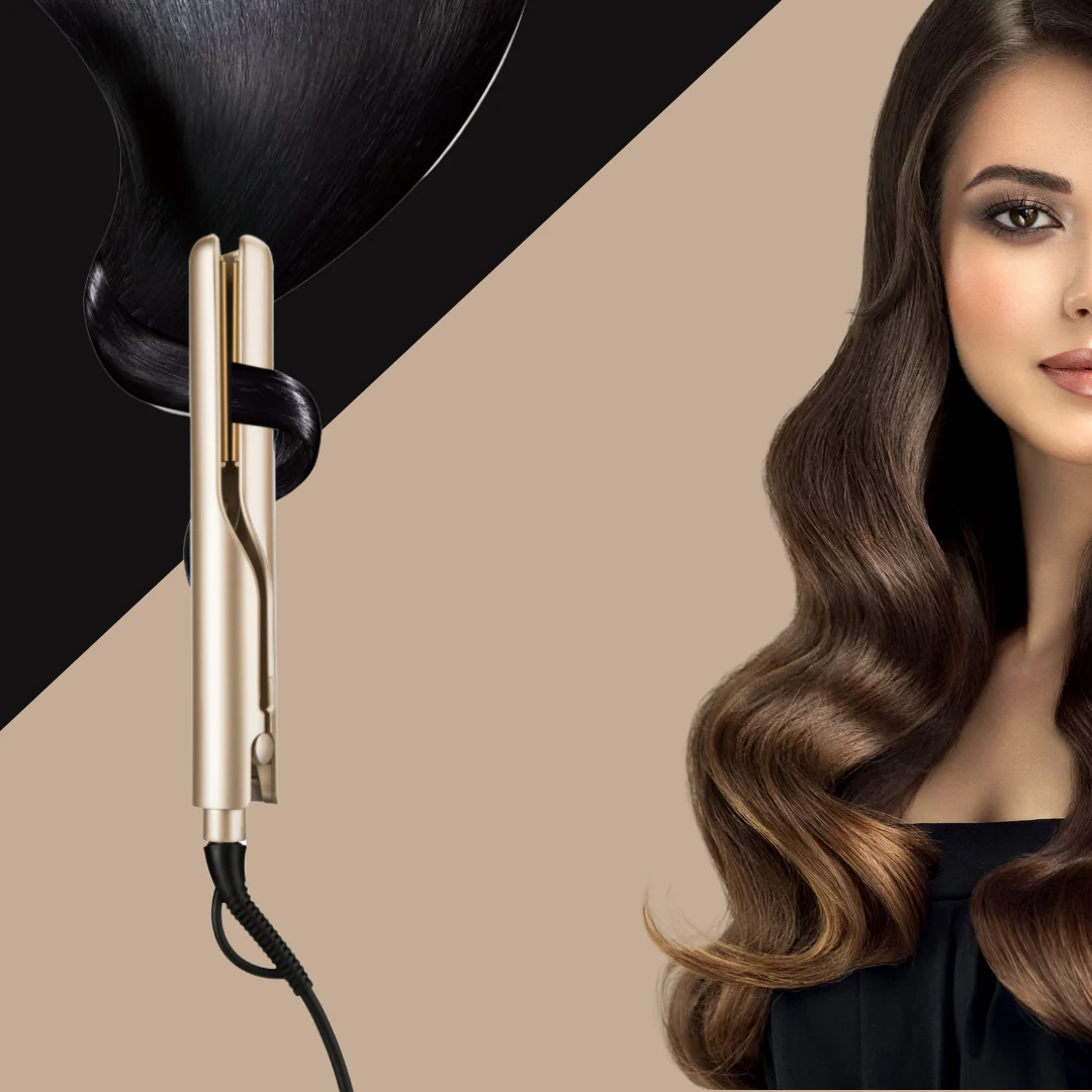 Hair Straightener & Curler | Ceramic Plates | Adjustable Temperature | WaveGlide - Image 4
