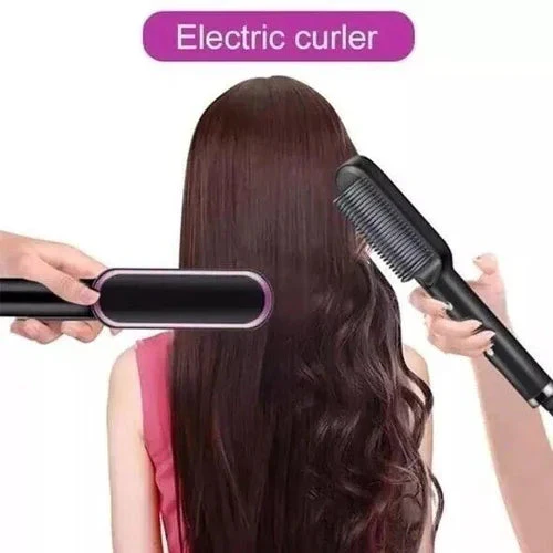 Hair Styling Comb Fast Frizz-Free Styling | Ionic Anti-Scald Technology | QuickGlam - Image 2