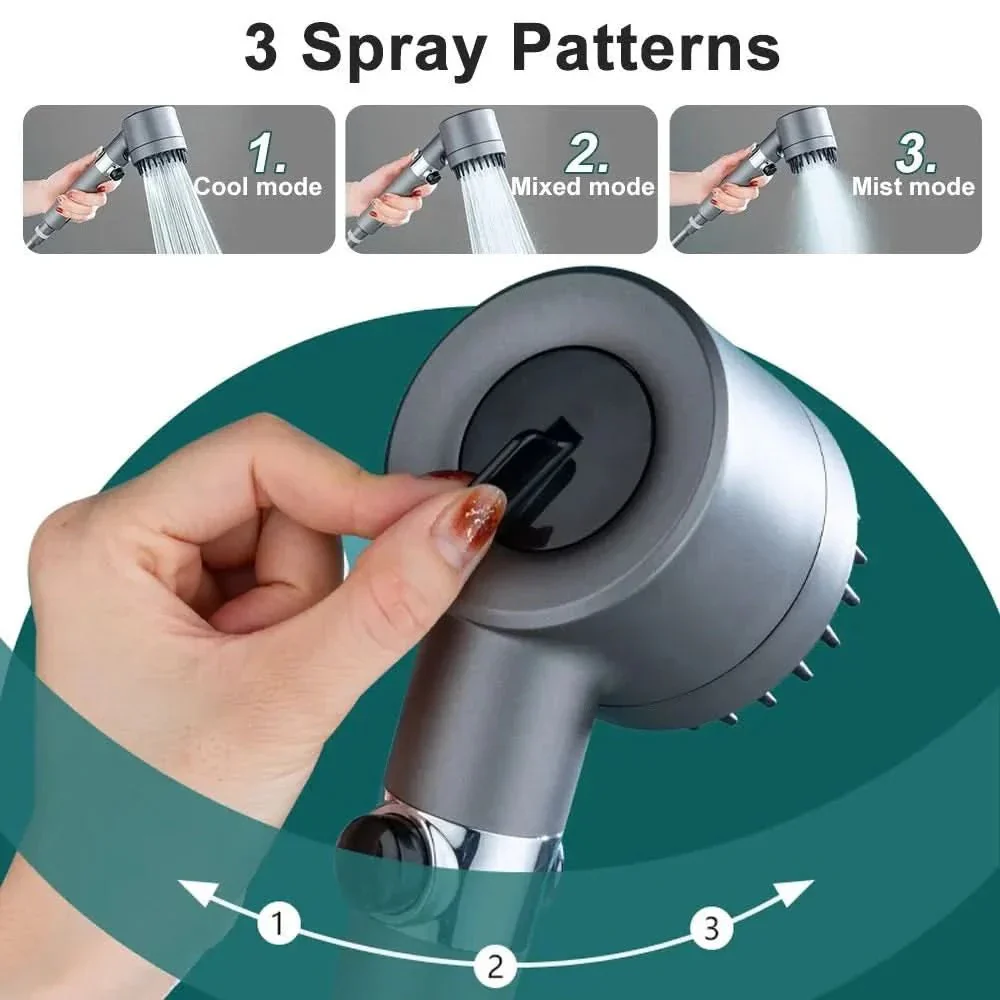 High Pressure Shower Head | Micro Nozzle Spray Boost | Built In Filter Flow | TurboHead - Image 4