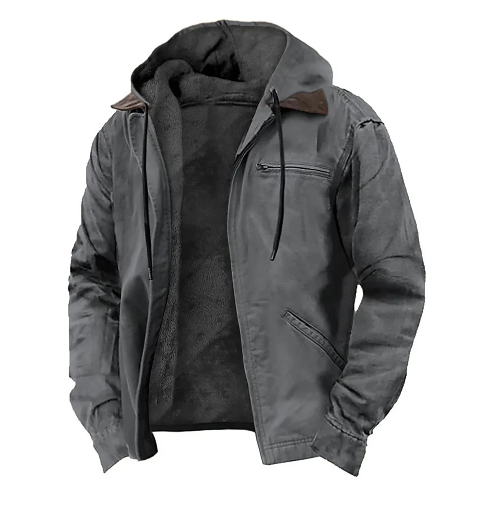 Hooded Jacket | Zip Up Jacket | Warm Everyday Comfort - Image 3