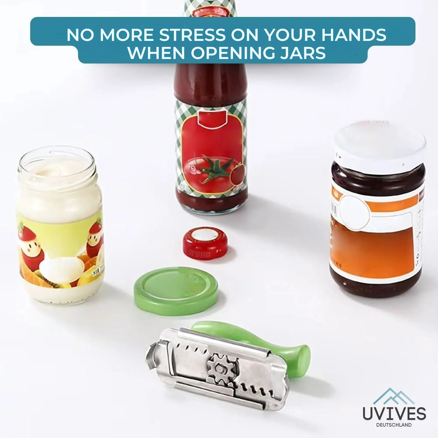 Jar Opener | Adjustable Grip | Ergonomic Handle | CapCracker - Image 5