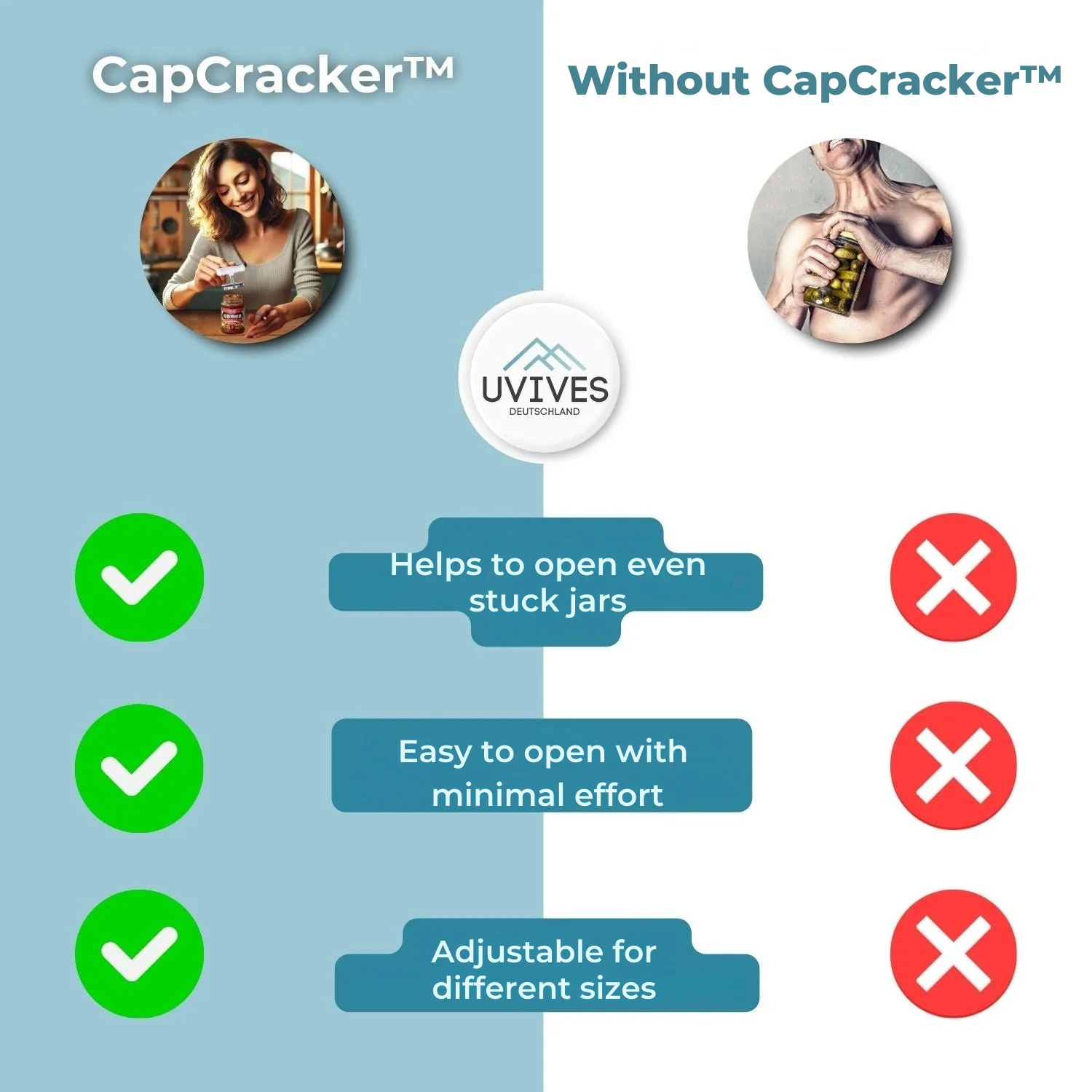 Jar Opener | Adjustable Grip | Ergonomic Handle | CapCracker - Image 8