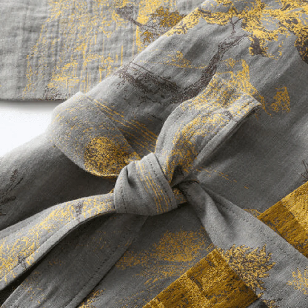 Kimono Bathrobe | Unisex Retro Design | Lightweight & Breathable | Wellness Comfort | Kimora - Image 4