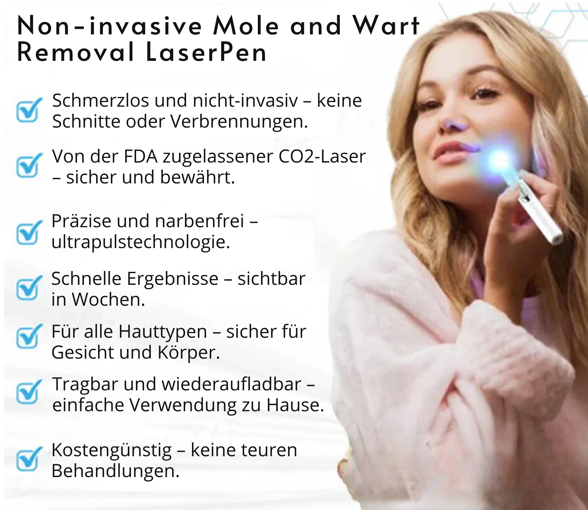 Klara™ Painless Laser Pen — Reveal Flawless Skin And Confidence Anytime - Image 9