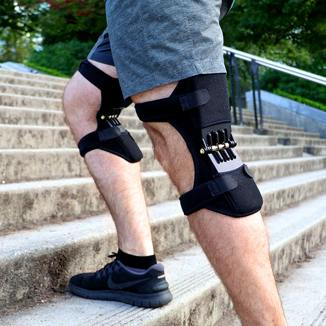 Knee Stabilizer Brace | Spring Support Assist | Adjustable Strap Fit | PowerKnee
