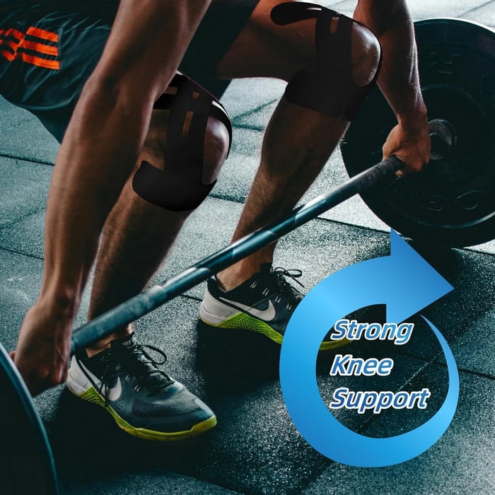 Knee Support Tape | Pre-Cut Kinesiology Design | Strong Elastic Support | Flexify - Image 3