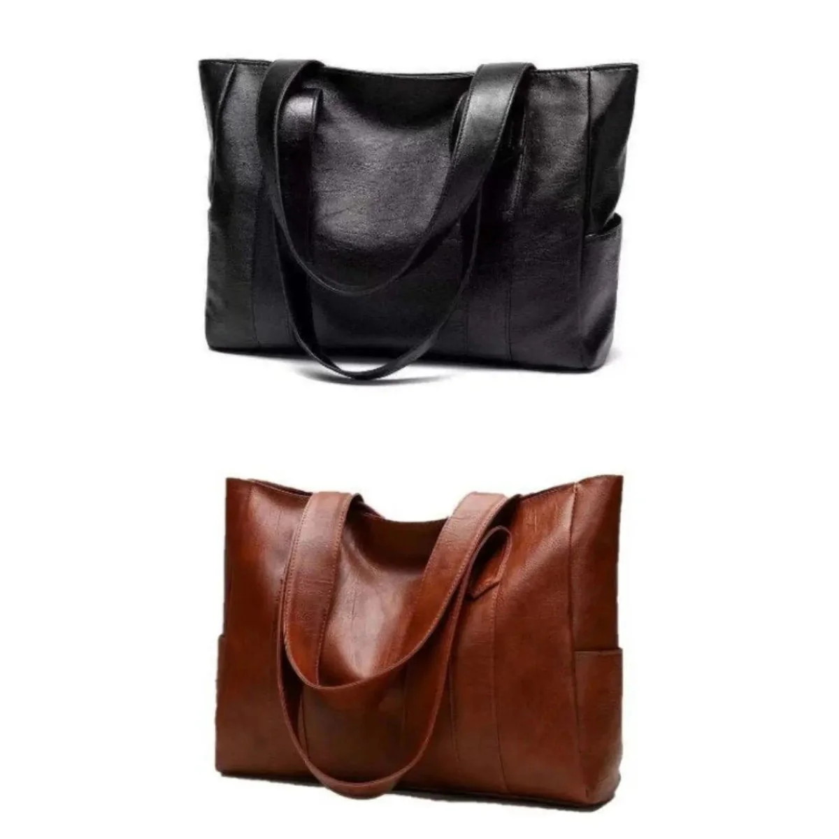Leather Shoulder Bag | Smooth Finish | Spacious Vintage Design | Vintaris - Image 8