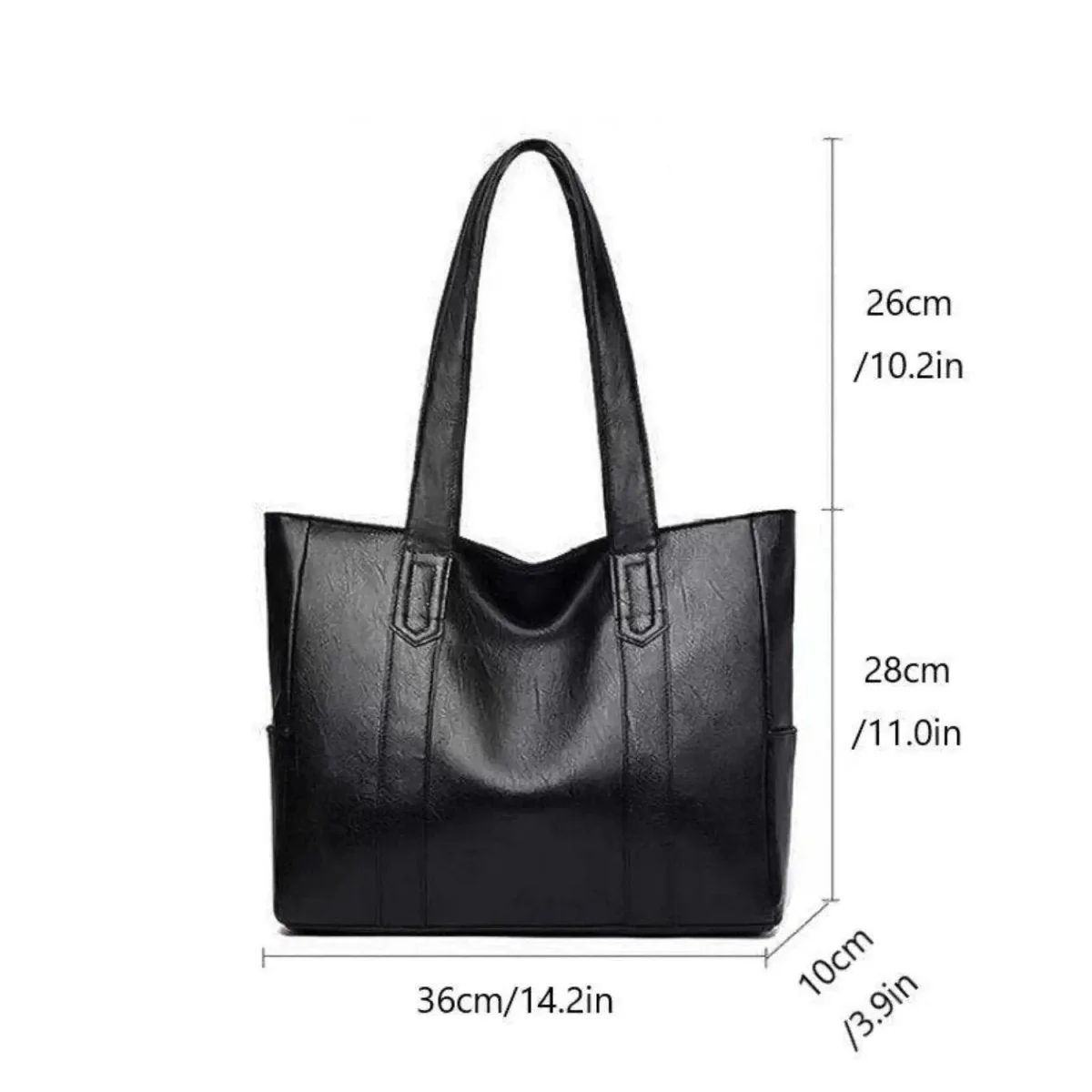 Leather Shoulder Bag | Smooth Finish | Spacious Vintage Design | Vintaris - Image 9