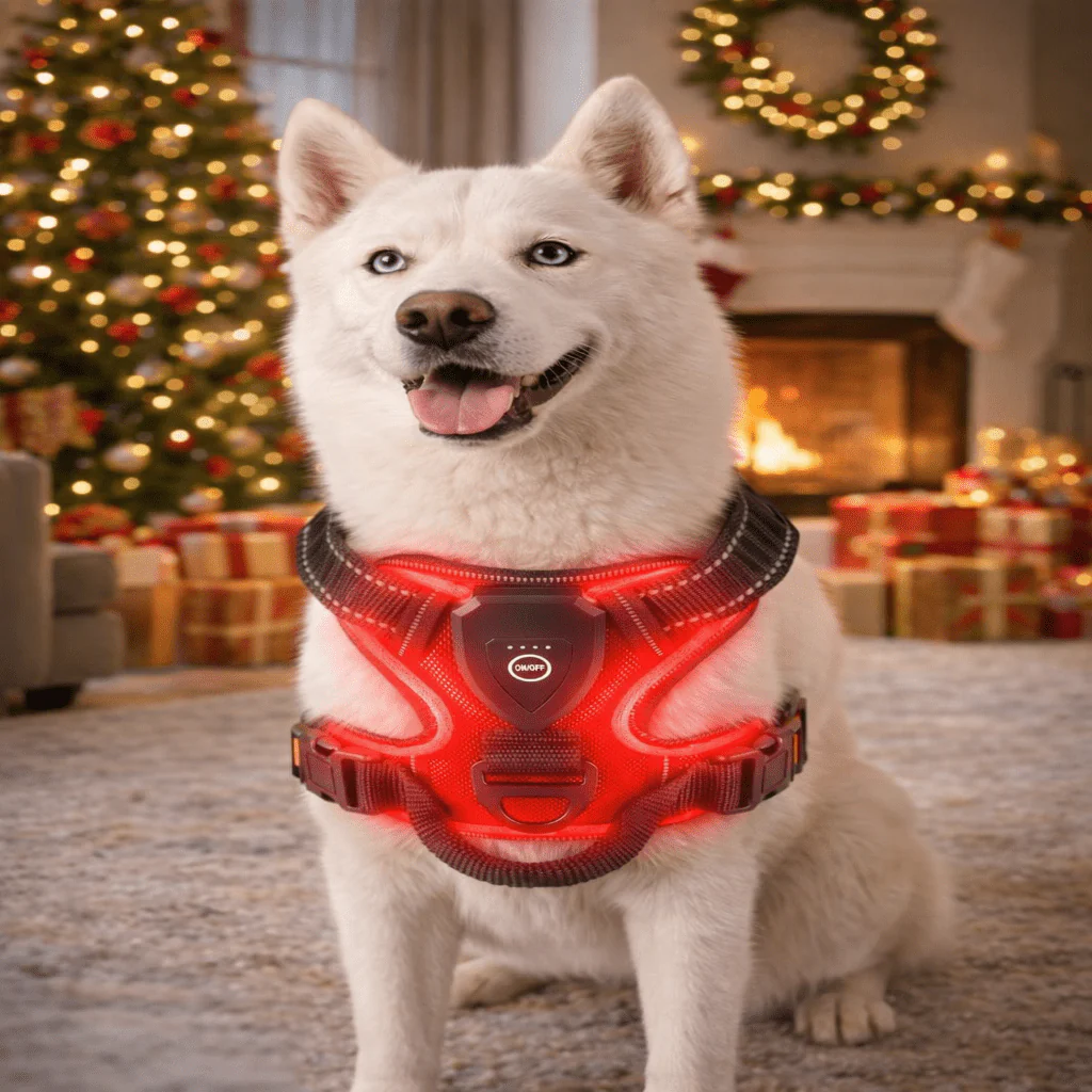 LED dog harness | Rechargeable safety lights | Adjustable no-pull fit | Durable Oxford fabric | ShineDog - Image 5