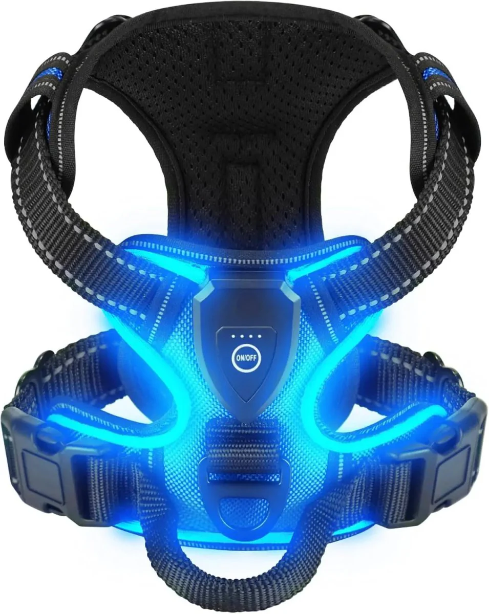 LED dog harness | Rechargeable safety lights | Adjustable no-pull fit | Durable Oxford fabric | ShineDog - Image 6