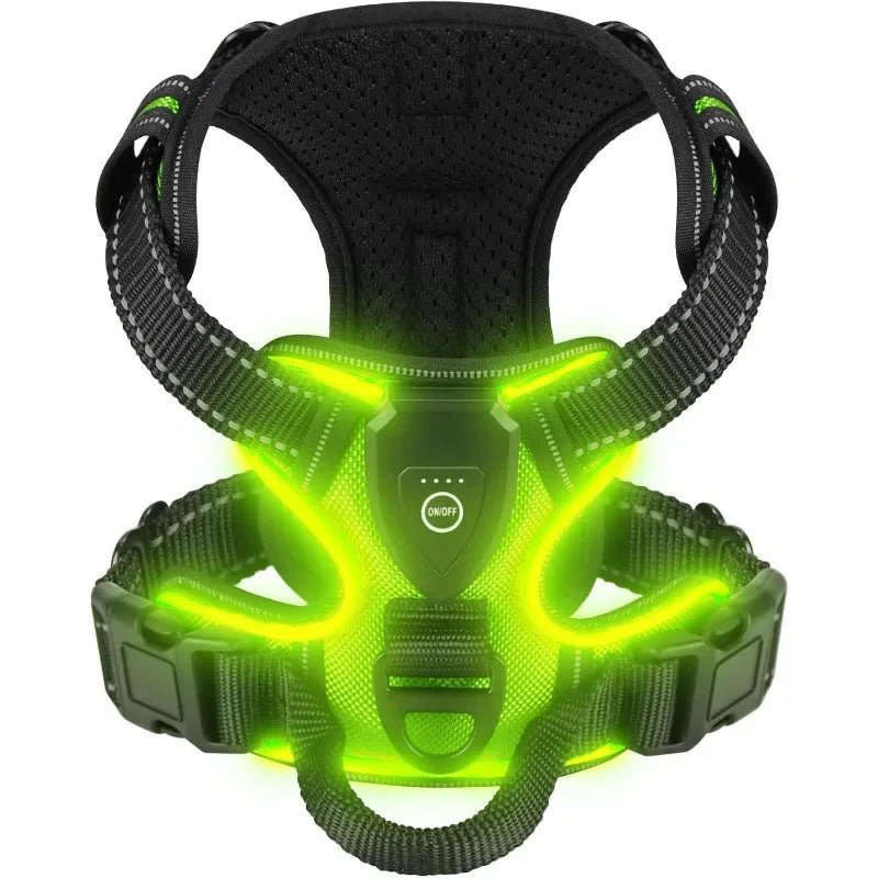 LED dog harness | Rechargeable safety lights | Adjustable no-pull fit | Durable Oxford fabric | ShineDog - Image 7