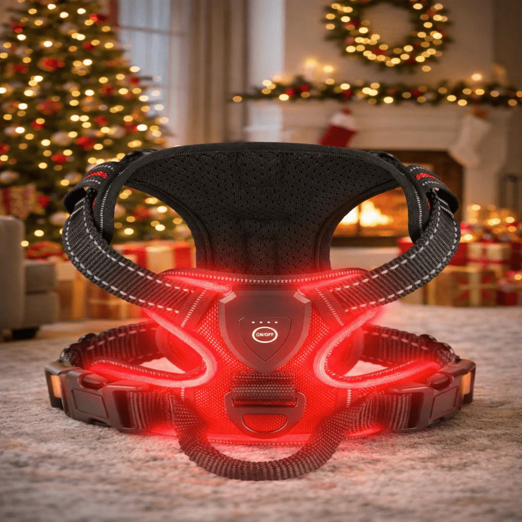 LED dog harness | Rechargeable safety lights | Adjustable no-pull fit | Durable Oxford fabric | ShineDog - Image 9