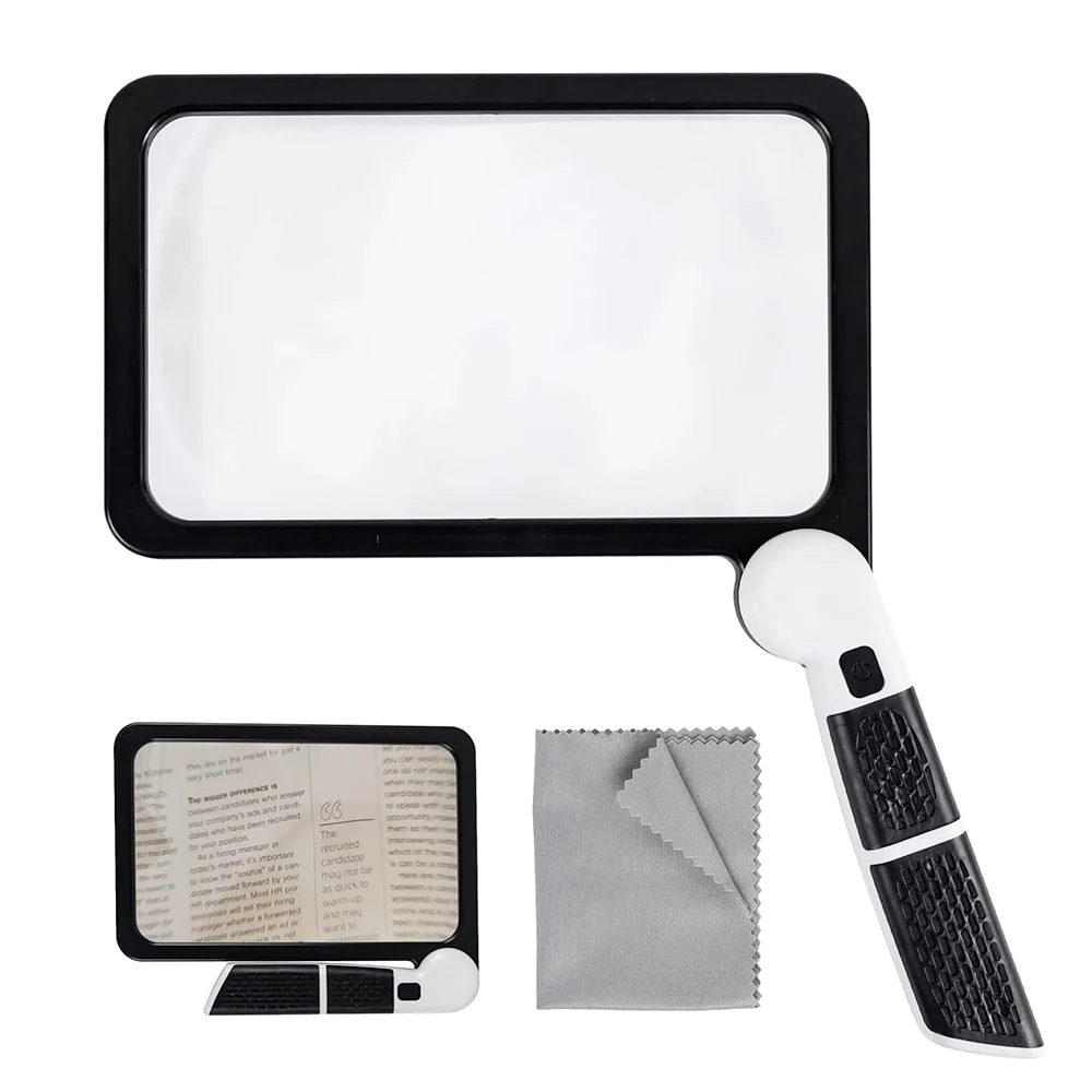LED Magnifying Glass with Light | 5x Optical Handheld Magnifier | Clarivis - Image 3