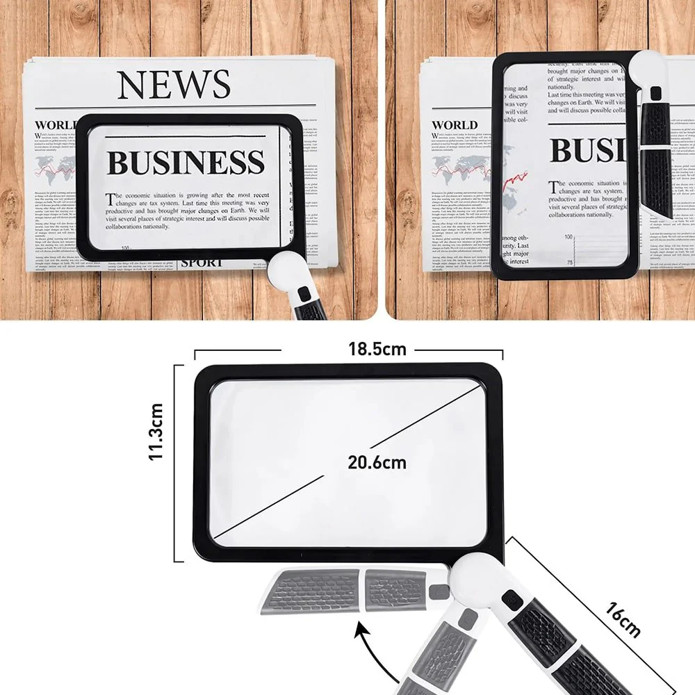 LED Magnifying Glass with Light | 5x Optical Handheld Magnifier | Clarivis - Image 4