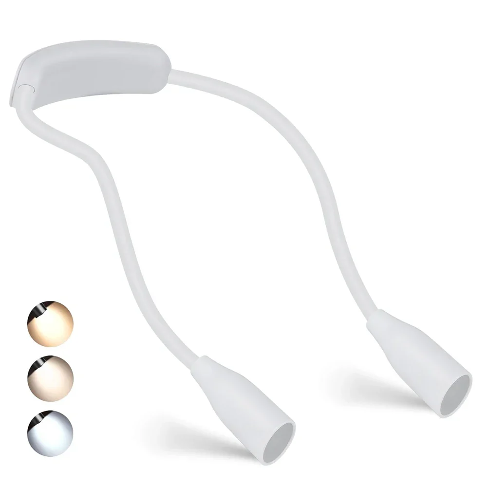LED neck lamp | USB rechargeable | 3 light colors | Flexible & dimmable | LumiNeck - Image 6
